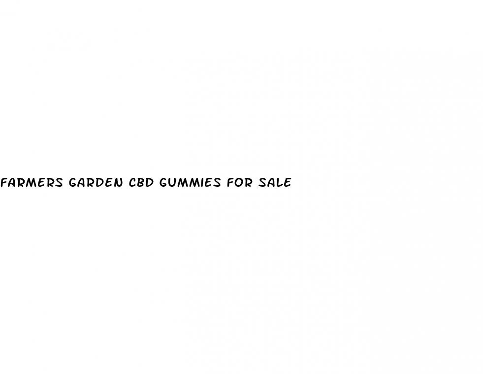 farmers garden cbd gummies for sale