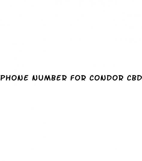 phone number for condor cbd gummies