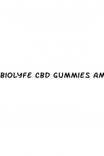 biolyfe cbd gummies amazon