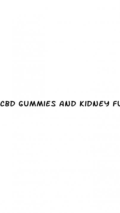 cbd gummies and kidney function