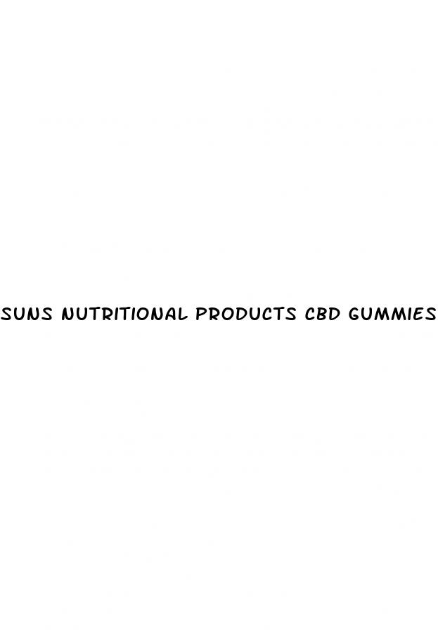 suns nutritional products cbd gummies 300 mg