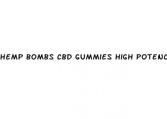 hemp bombs cbd gummies high potency 75