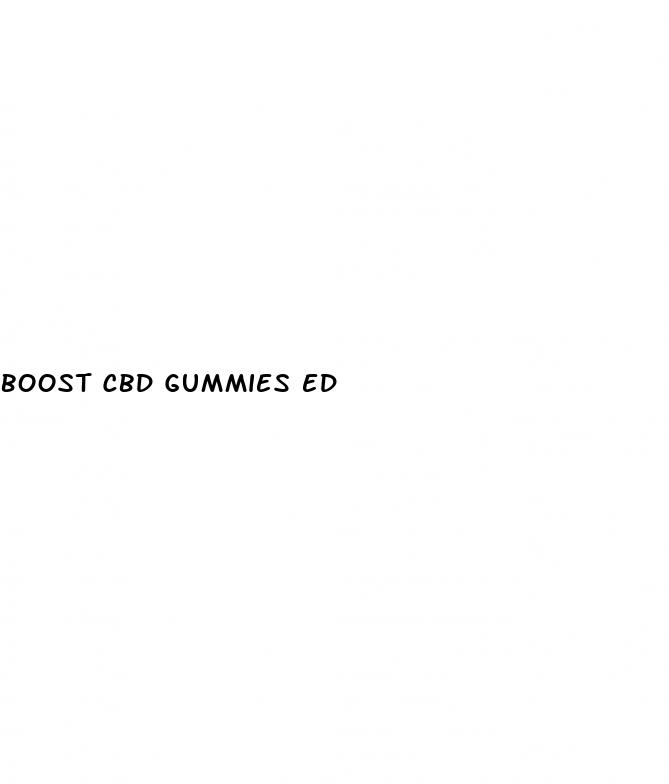 boost cbd gummies ed