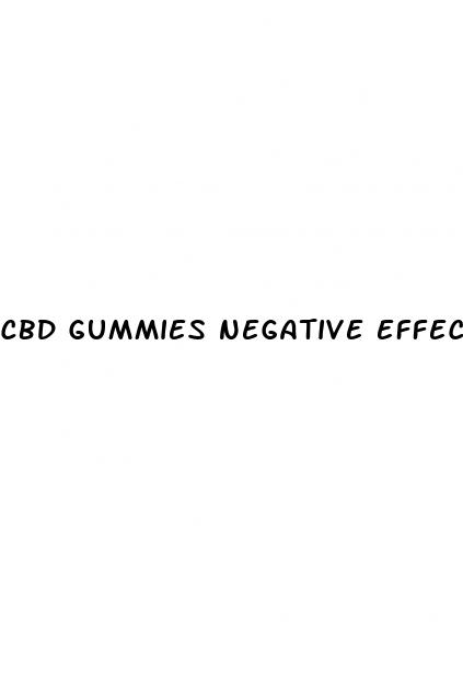 cbd gummies negative effects