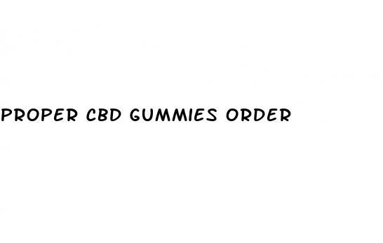 proper cbd gummies order