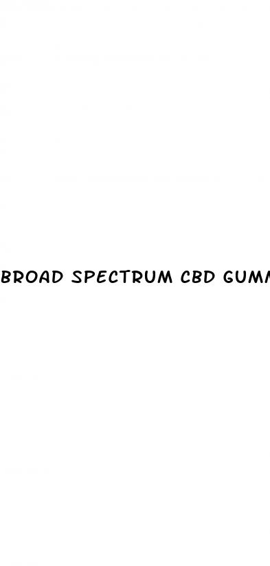 broad spectrum cbd gummies no thc