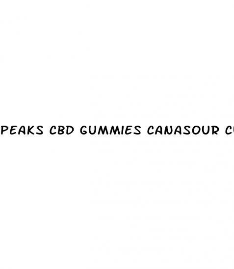 peaks cbd gummies canasour cup