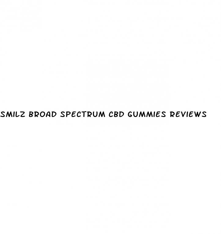 smilz broad spectrum cbd gummies reviews