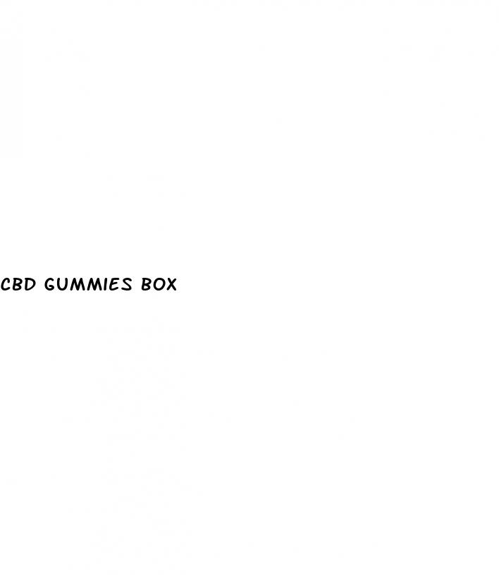 cbd gummies box