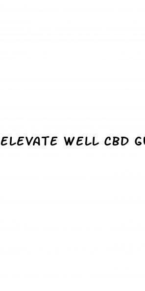 elevate well cbd gummies reviews