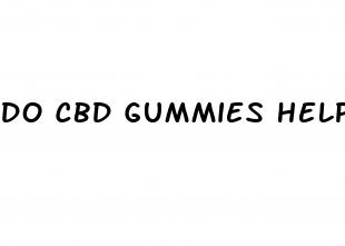 do cbd gummies help blood pressure