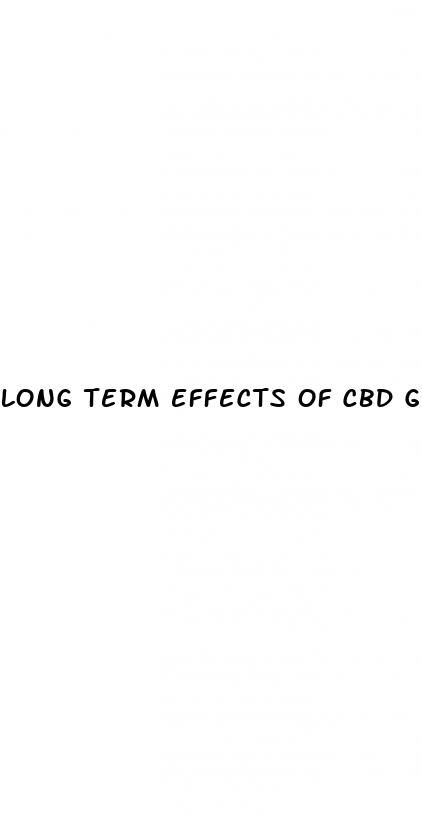 long term effects of cbd gummies