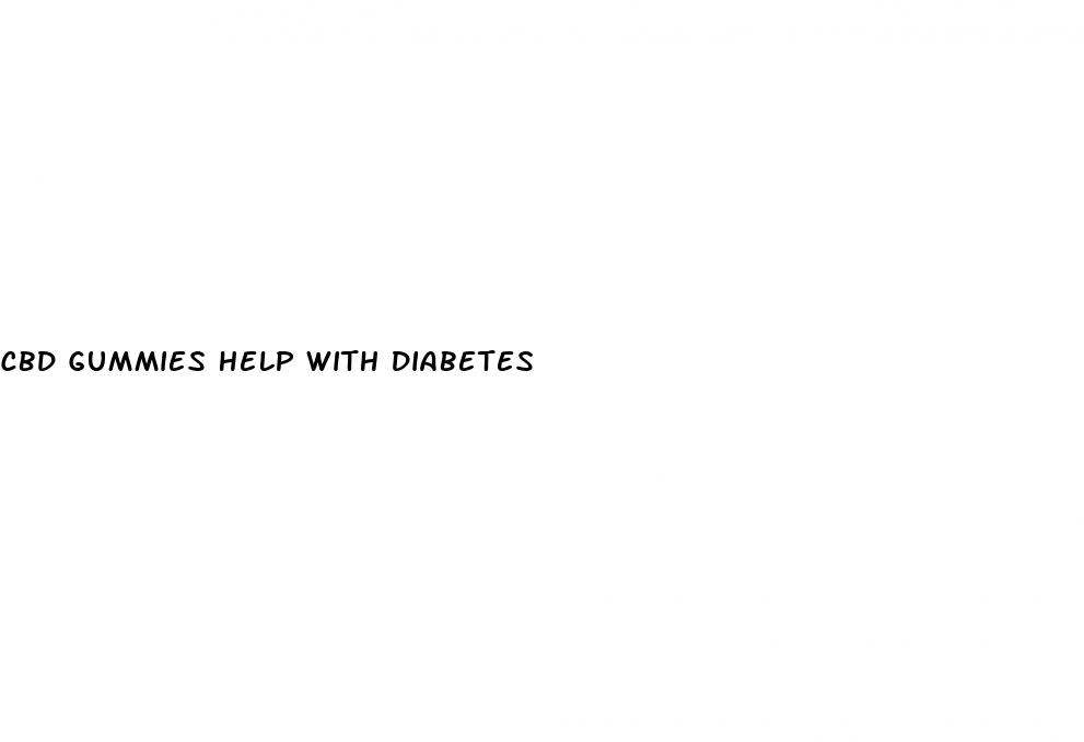 cbd gummies help with diabetes