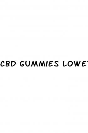 cbd gummies lower bp