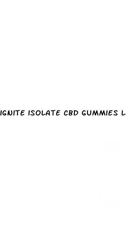 ignite isolate cbd gummies lemon