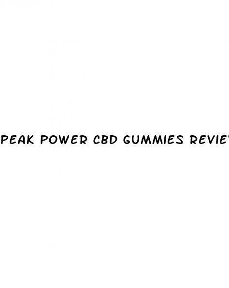 peak power cbd gummies reviews