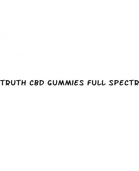 truth cbd gummies full spectrum