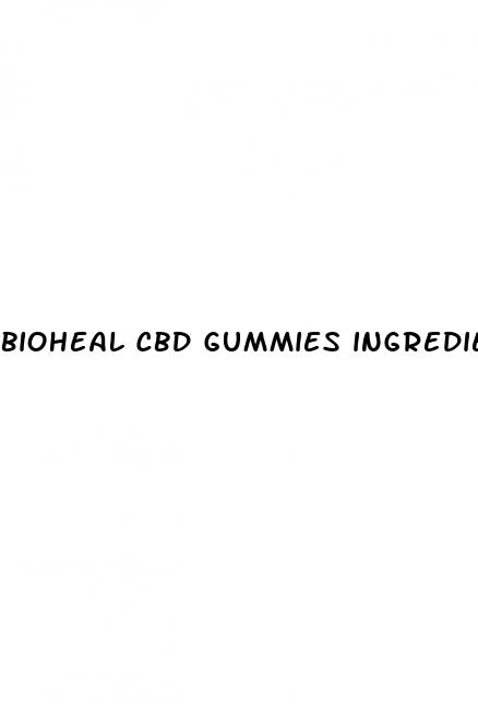 bioheal cbd gummies ingredients