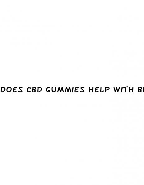 does cbd gummies help with blood pressure