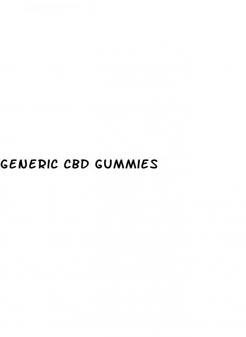 generic cbd gummies