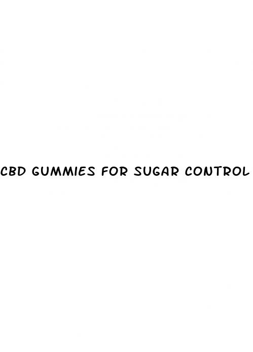 cbd gummies for sugar control