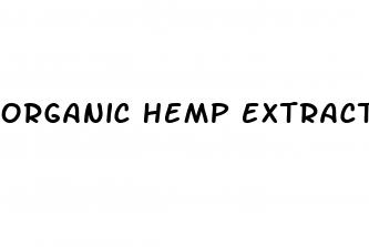 organic hemp extract cbd gummies