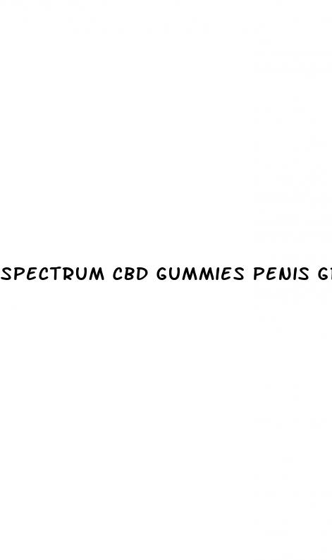 spectrum cbd gummies penis growth