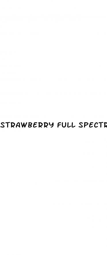 strawberry full spectrum cbd gummies