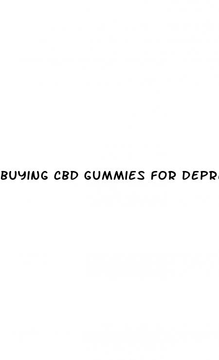 buying cbd gummies for depression