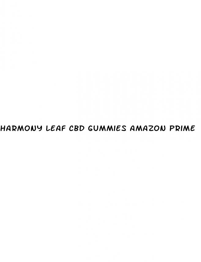 harmony leaf cbd gummies amazon prime