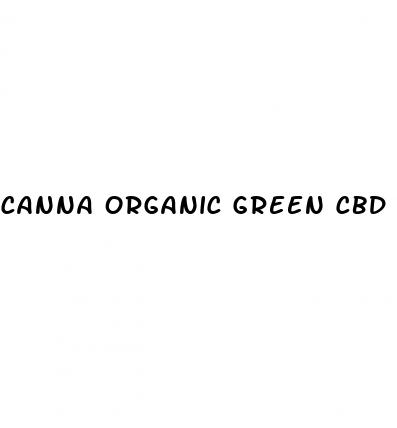 canna organic green cbd gummies