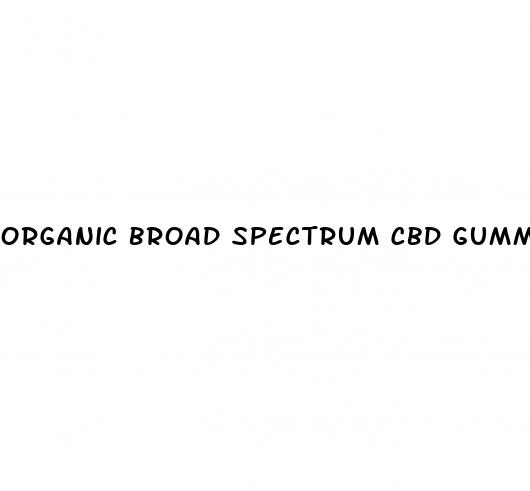 organic broad spectrum cbd gummies