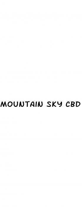 mountain sky cbd gummies