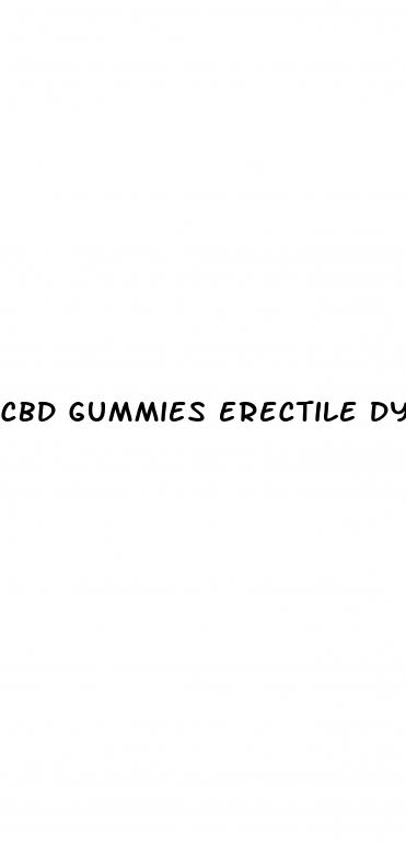 cbd gummies erectile dysfunction