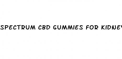 spectrum cbd gummies for kidney disease