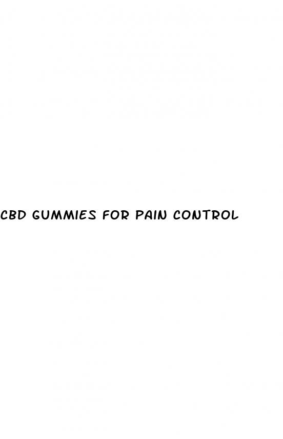 cbd gummies for pain control