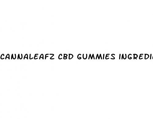 cannaleafz cbd gummies ingredients