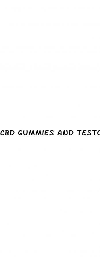 cbd gummies and testosterone