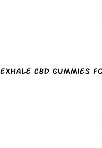 exhale cbd gummies for ed