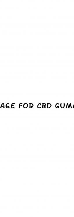 age for cbd gummies