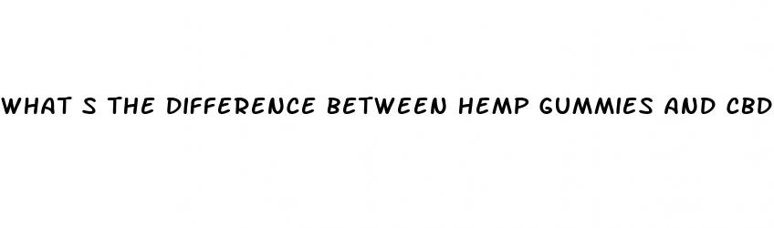 what s the difference between hemp gummies and cbd gummies