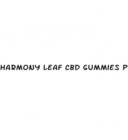 harmony leaf cbd gummies penis enlargement