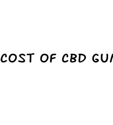 cost of cbd gummies for arthritis