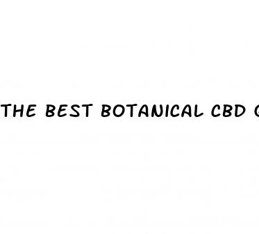 the best botanical cbd gummies