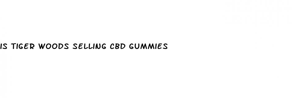 is tiger woods selling cbd gummies