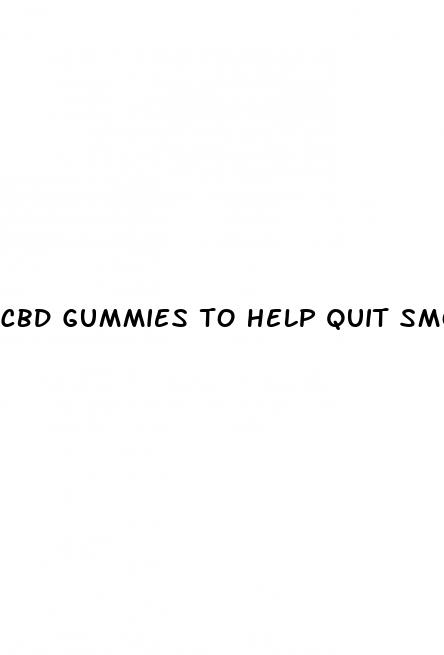 cbd gummies to help quit smoking shark tank