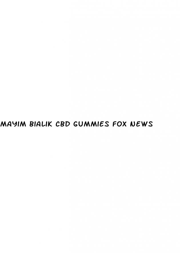 mayim bialik cbd gummies fox news