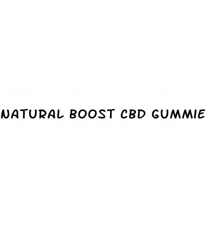 natural boost cbd gummies review