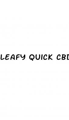 leafy quick cbd gummies