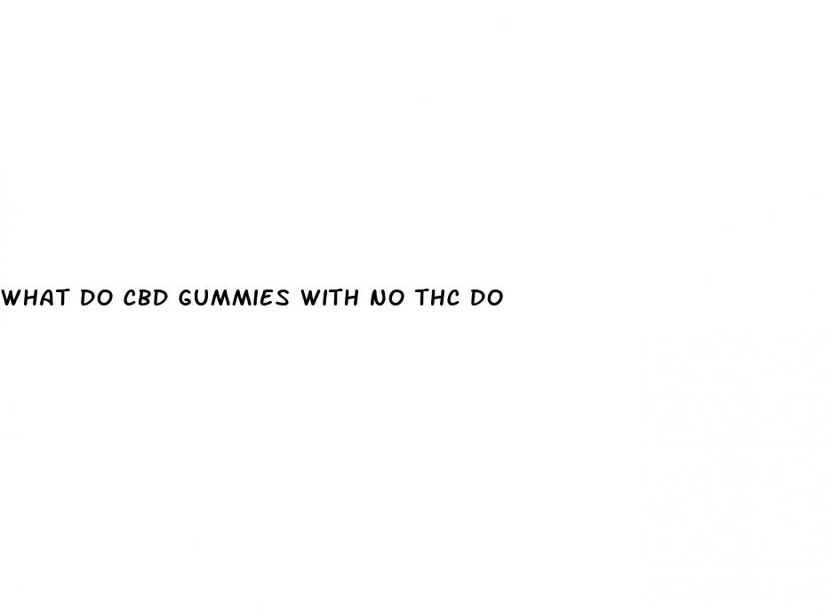 what do cbd gummies with no thc do